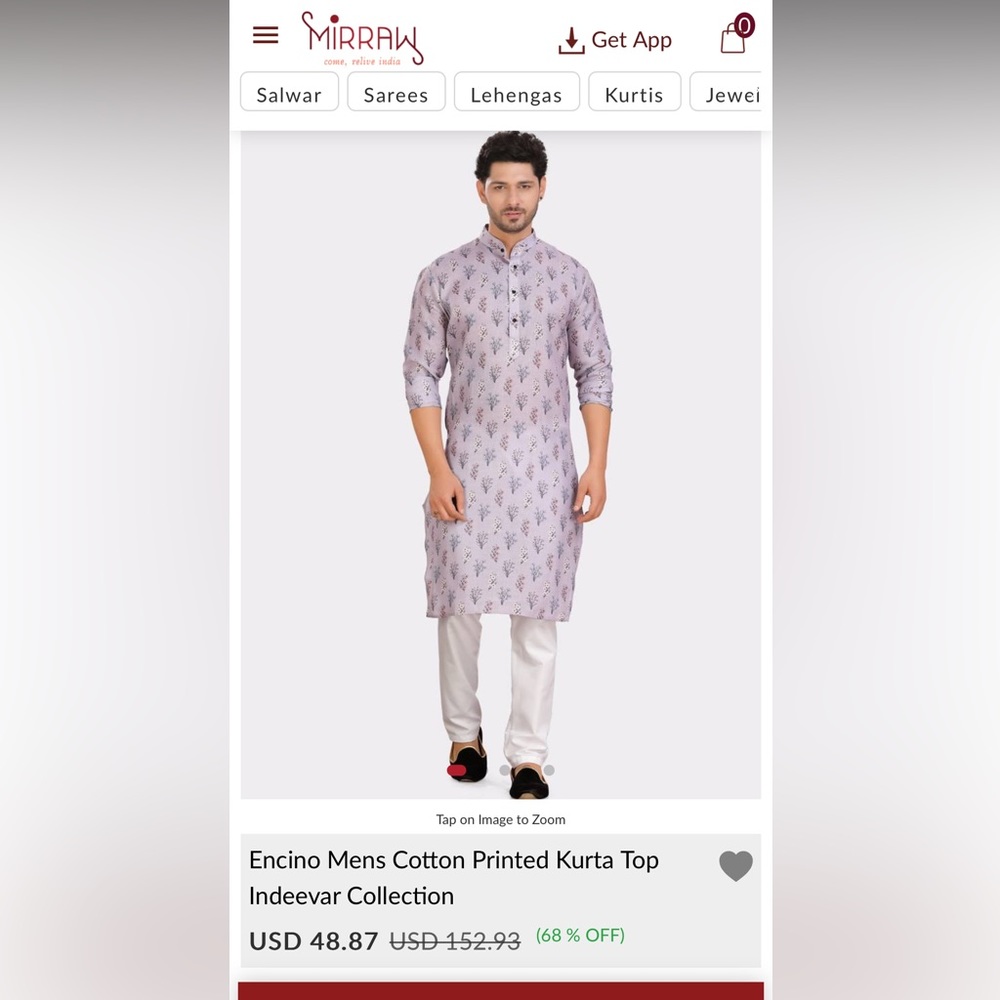 TWO pack of men’s kurta